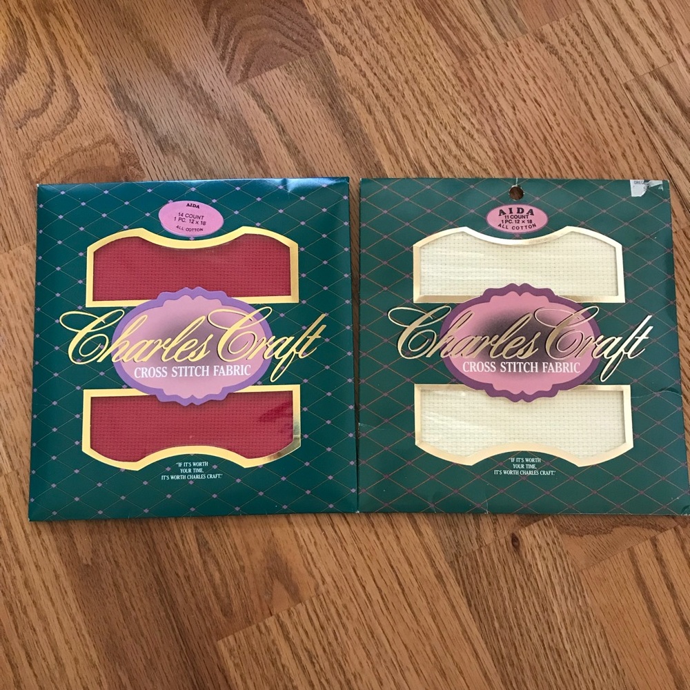 NWT Set of 2 Counted Cross Stitch (11 & 14 Count)